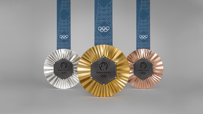 The medals for Paris 2024 will be made from parts of the Eiffel Tower.<br />Image: PARIS 2024